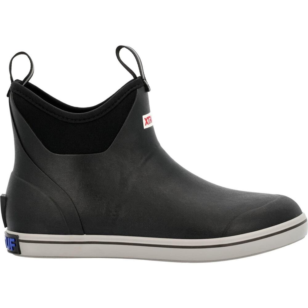 XTRATUF Men's Black Low Ankle Deck Boot